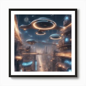 Futuristic City Art Print