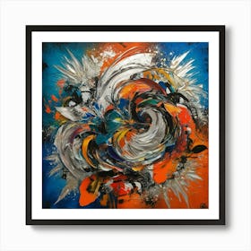 Vibrant And Expressive Mixedmedia Art Piece Print Art Print