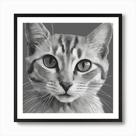 Cat Portrait 3 Art Print