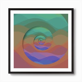 Abstract Curl Art Print