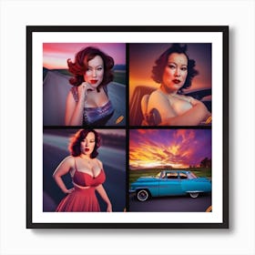 Ride with Me Jennifer Tilly Art Print