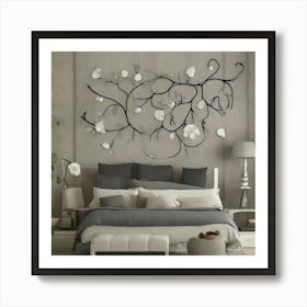 Modern Bedroom Wall Art Art Print