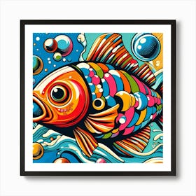 Pop Fish Art Print