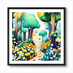 Forest Path 2 Art Print