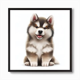 Husky Puppy 1 Art Print