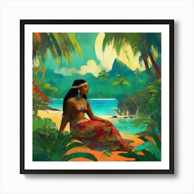 exotic eve by paul gauguin art 2 Art Print