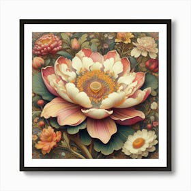 Lotus Flower 1 Art Print