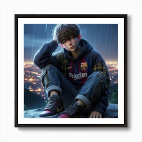 Barca sad fan canvas 🖼️ Art Print