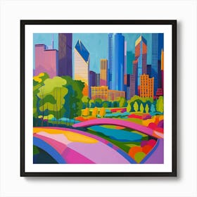 Abstract Park Collection Millennium Park Chicago 2 Art Print