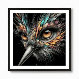 gloomy bird Art Print