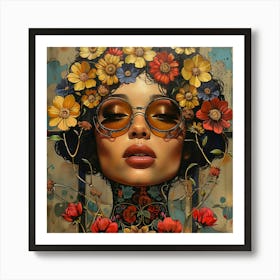 Flower Girl 5 Art Print