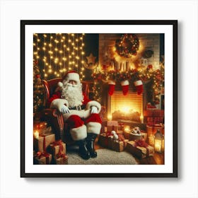 Christmas Santa 1 Art Print