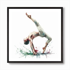 Acrobatic dance Art Print