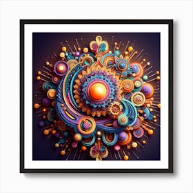 Abstract Fractal Art Art Print