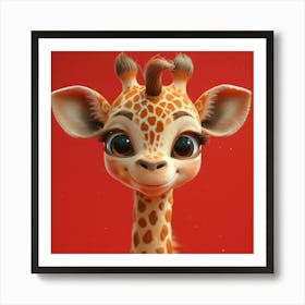 Giraffe 40 Art Print