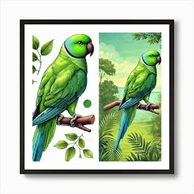 Parrots Art Print