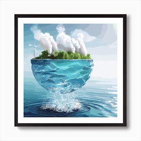 Environmental Pollution Concept Art Print