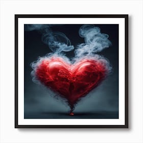 Heart Of Smoke Art Print