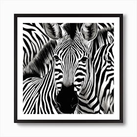 Zebras Art Print