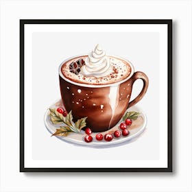 Hot Chocolate With Whipped Cream 5 Art Print