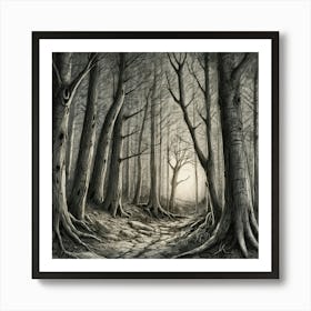 Dark Forest 1 Art Print