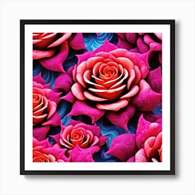 Rose Bed Art Print