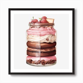 Jar Of Desserts 1 Art Print