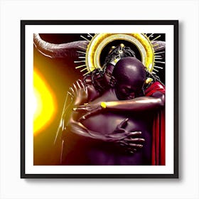 Mothers Embrace Art Print