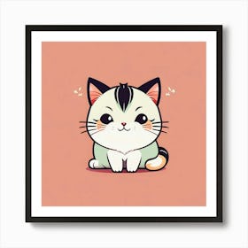 Cute Cat Art Print