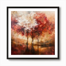 Trees In Autumn Art Print