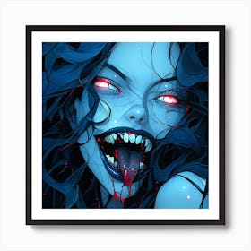 Vampire Girl 1 Art Print