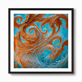 Swirling Water Art Print