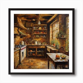 Old Country Kitchen Art Print