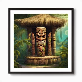 Tiki Hut Art Print