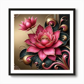 Lotus Flower 34 Art Print