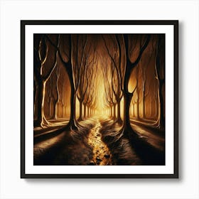 Dark Forest 30 Art Print