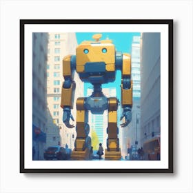 Big Robot Art Print