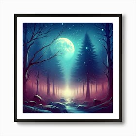 Moonlit Magic 15 Art Print