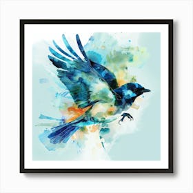 Blue Bird 2 Art Print