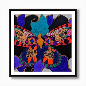 Dinosaur Butterfly Art Print