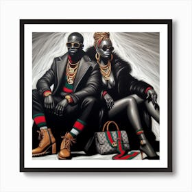 Gucci Couple 7 Art Print