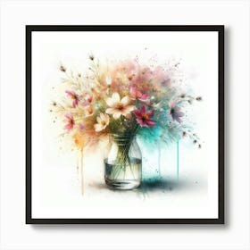 Flowers In A Vase 1 Art Print