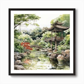 Japanese Gardens 2 Art Print