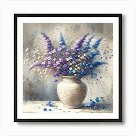 Flowers In A Vase 3 Art Print