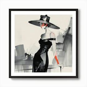 French woman Art Print