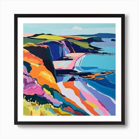 Colourful Abstract Pembrokeshire Coast National Park Wales 4 Art Print