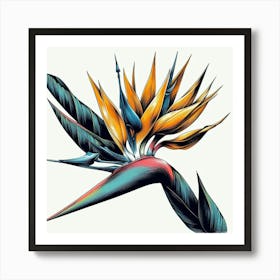 Bird of paradise flower 4 Art Print