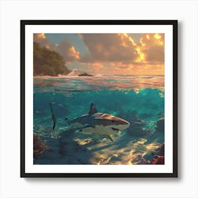 Shark Bay Art Print