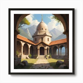 Ancient Monastery Art Print