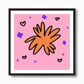 Orange Flower Art Print